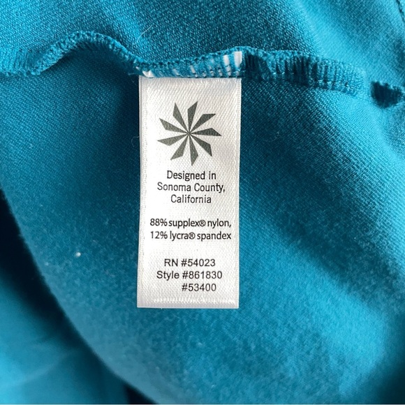 Athleta Renew Full Zip Jacket With Ruffles Teal Women’s - Picture 8 of 9